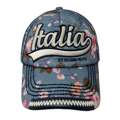 Italia by Robin Ruth Snapback Hat Multicolor OS Adjustable Embroidered Floral
