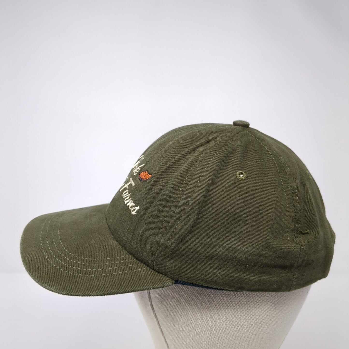 Vick Family Farms Strapback Hat Green One Size Adjustable Americap