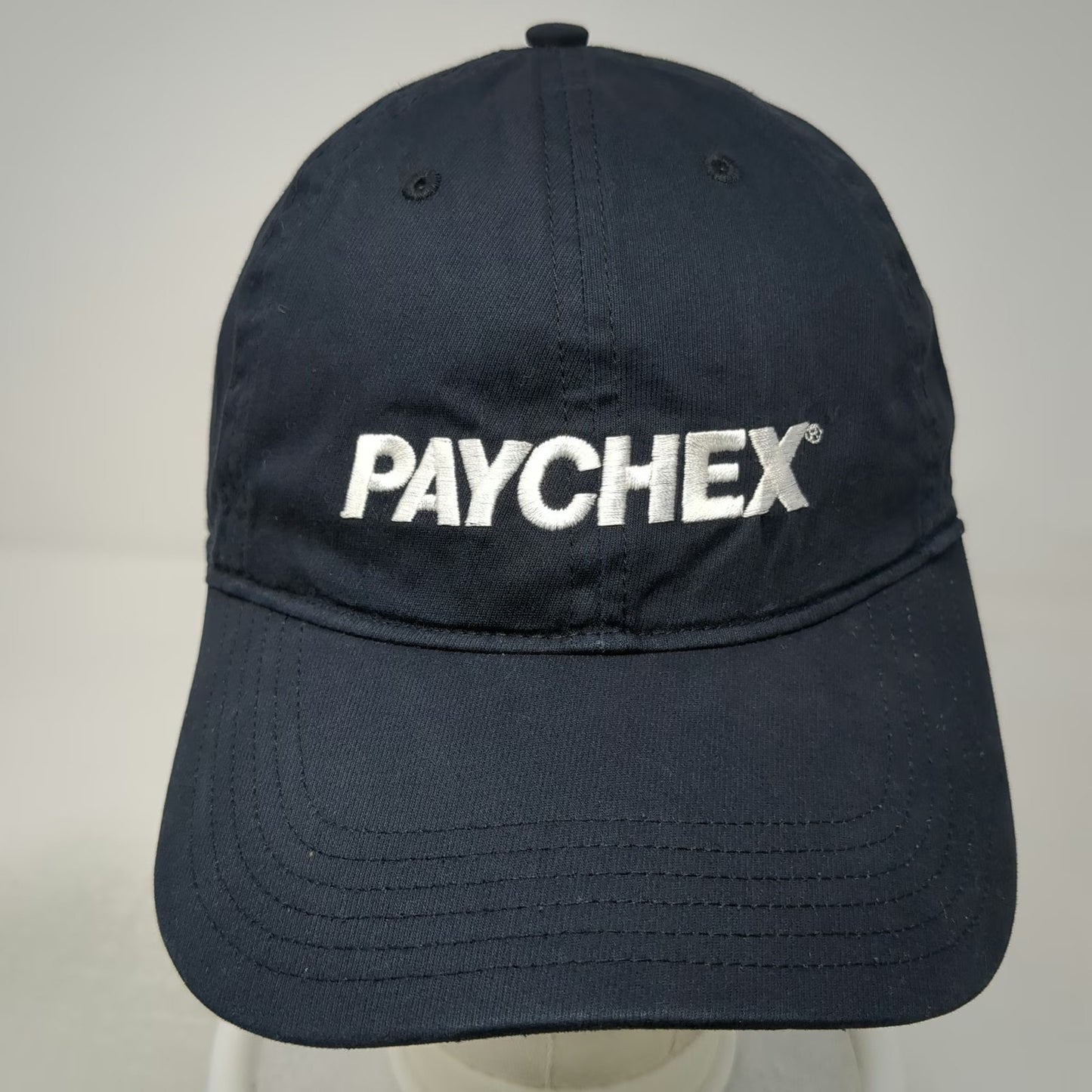 Under Armour Baseball Cap Blue One Size Paychex Logo Slideback Cotton Hat