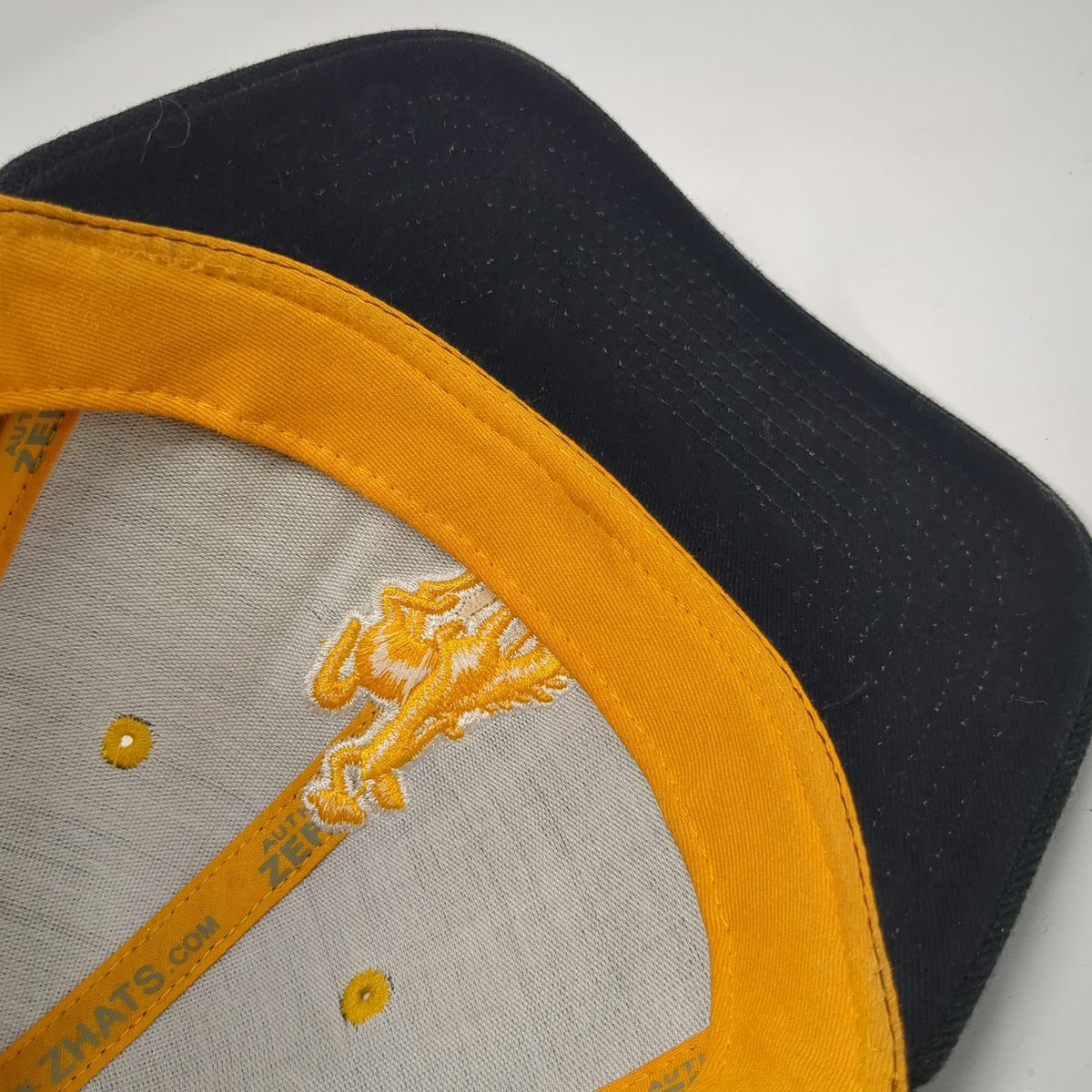 Wyoming Cowboys NCAA Zephyr Baseball Cap Black 7 5/8 Bronco Logo Wool Blend Hat