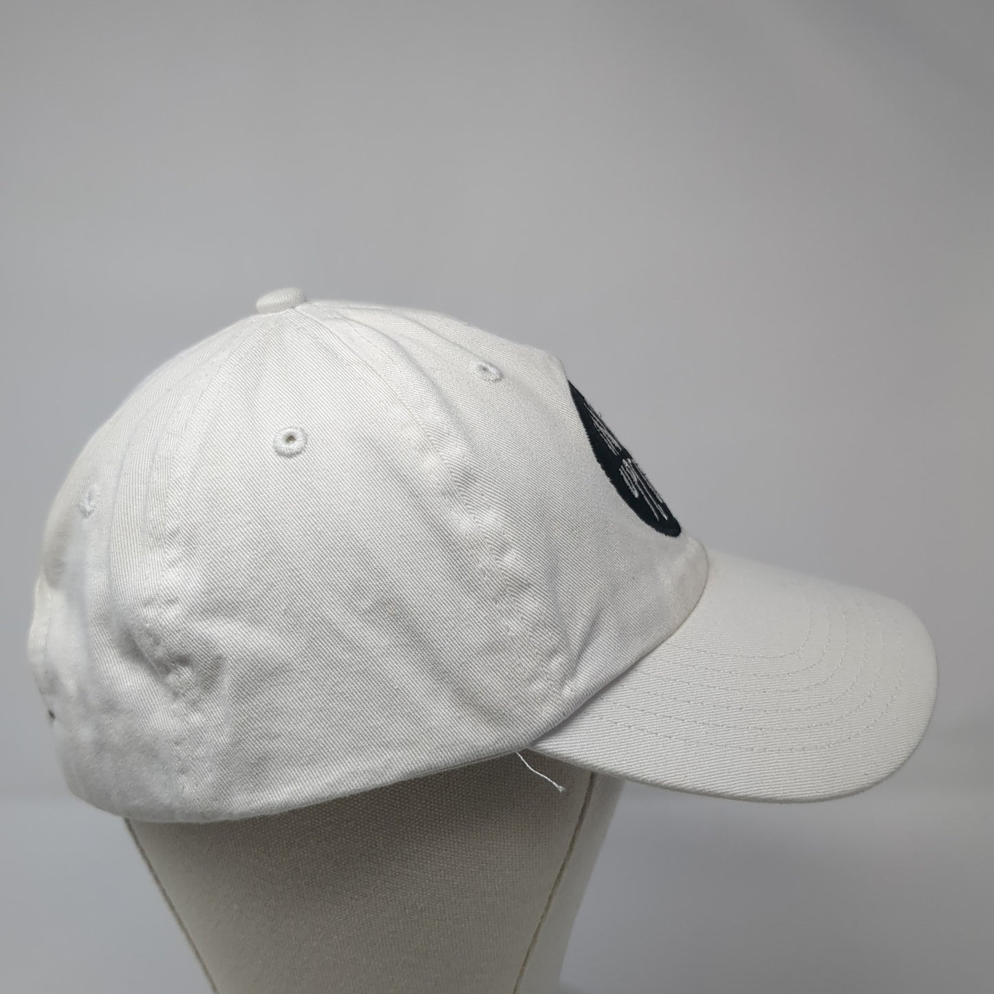 In The Upcoming Slideback Baseball Cap White One Size Adjustable Embroidered