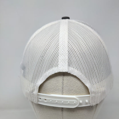 1776 Snapback Trucker Hat Gray One Size Adjustable Mesh Back Port Authority