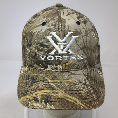 Vortex Baseball Cap Brown Beige Green One Size Camo Optics Hunting Logo Hat