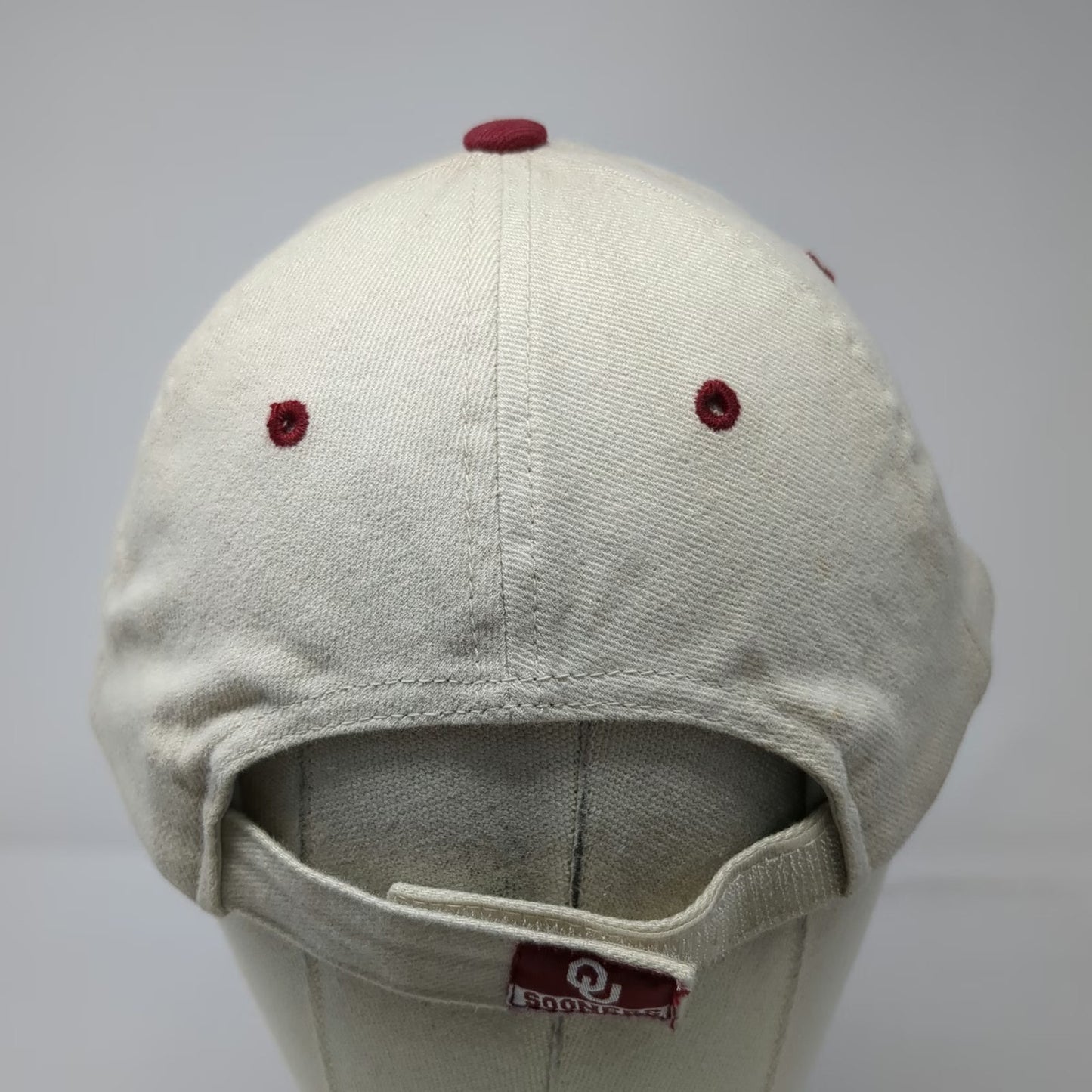Oklahoma Sooners NCAA Captivating Headgear Beige One Size Strapback OU Cap Hat