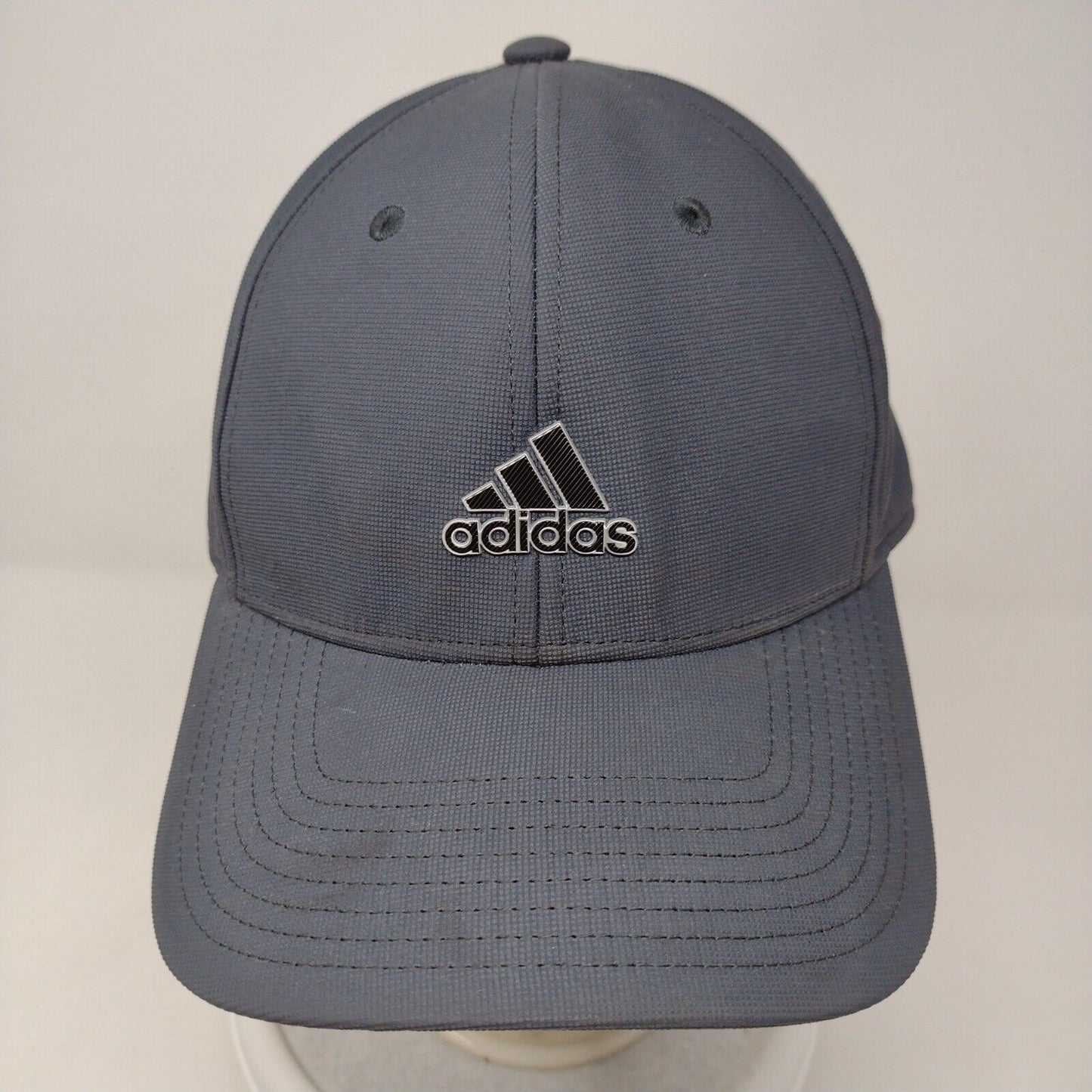 Adidas Fitted Hat Blue OSFA A-Flex Lightweight Embroidered 6 Panel Poly Blend