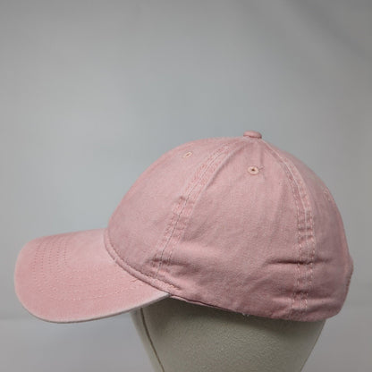 Unbranded Slideback Hat Pink One Size Adjustable Embroidered 6 Panel Blank