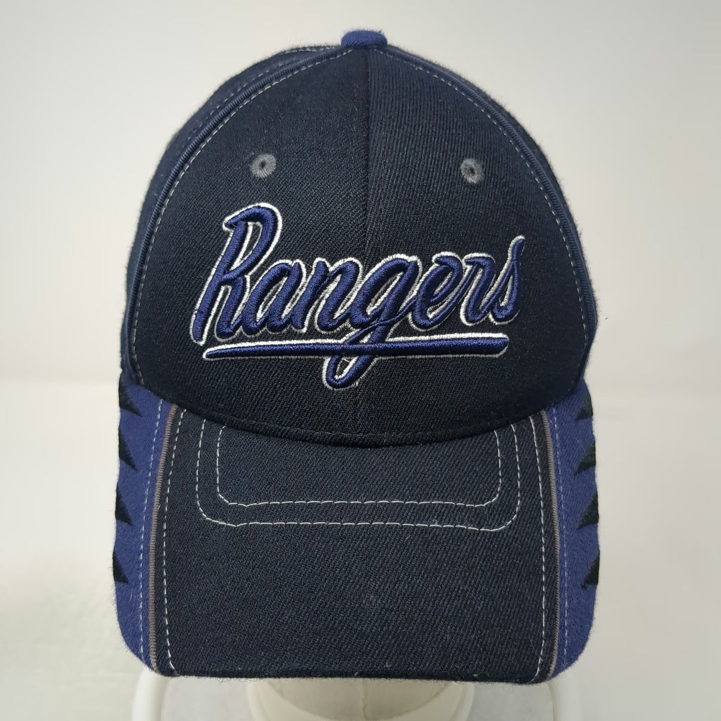 New York Rangers NHL Zephyr Cap Hat Black L Stretch Fit Curved Brim Embroidered
