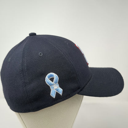 Boston Red Sox MLB New Era Baseball Cap Blue L 39THIRTY Stretch Fit Ribbon Hat