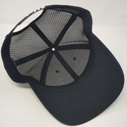 What's Next Patch Snapback Trucker Hat Black Large Mesh Back Richardson