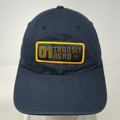 Richardson Baseball Cap Blue One Size Transit Nerd Patch Slideback Cotton Hat