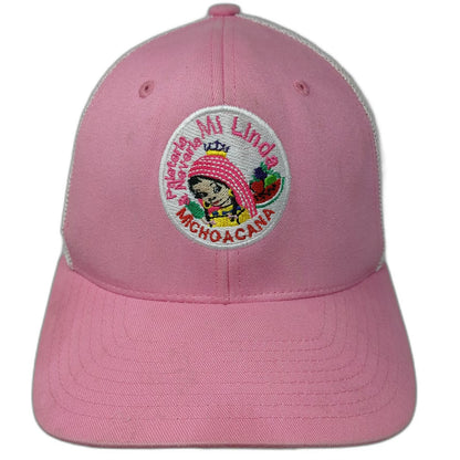 Flexfit Baseball Cap Pink One Size Mesh Back Paleteria Mi Linda Michoacana Hat
