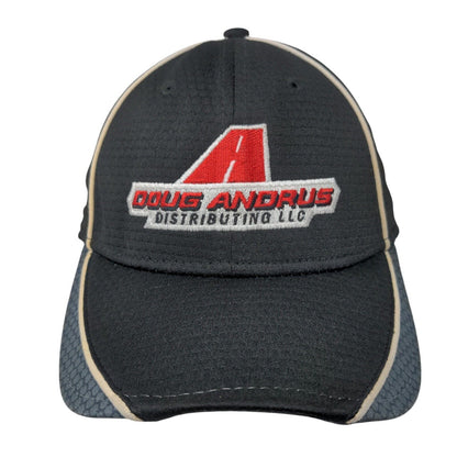 Doug Andrus Distributing LLC Over 80 Years Fitted Hat Black L/XL 6 Panel New Era