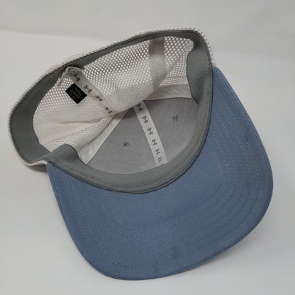 Under Armour Fish Fitted Trucker Hat Blue S/M Pro Fit Mesh Back Polyester
