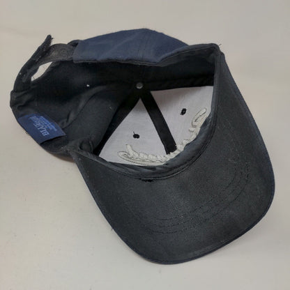 Blue Ocean Men's Strapback Hat Blue Adjustable Embroidered Logo Acrylic