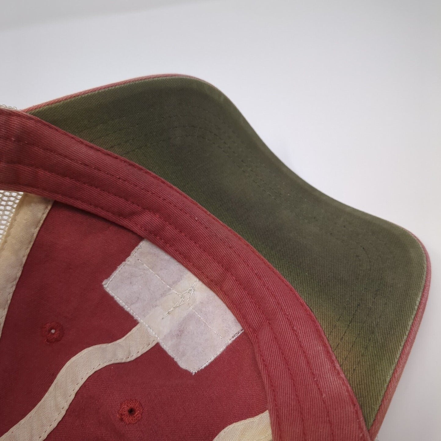 Orvis Fishing Tackle Strapback Mesh Back Trucker Hat Red One Size