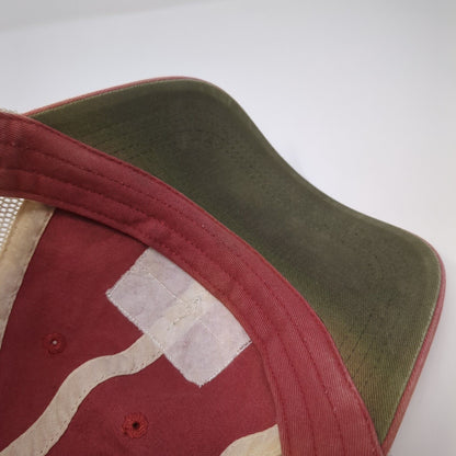 Orvis Fishing Tackle Strapback Mesh Back Trucker Hat Red One Size