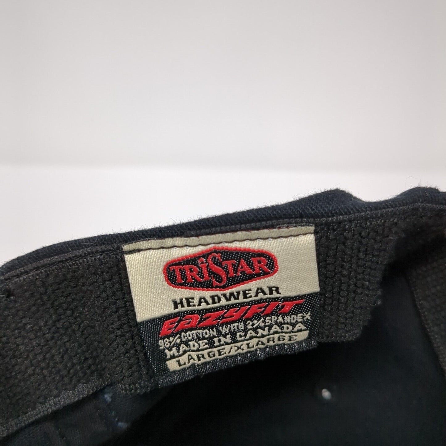 Nuheat Fitted Hat Black Large/XL Eazyfit Embroidered Tristar Headwear