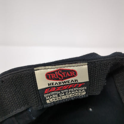 Nuheat Fitted Hat Black Large/XL Eazyfit Embroidered Tristar Headwear