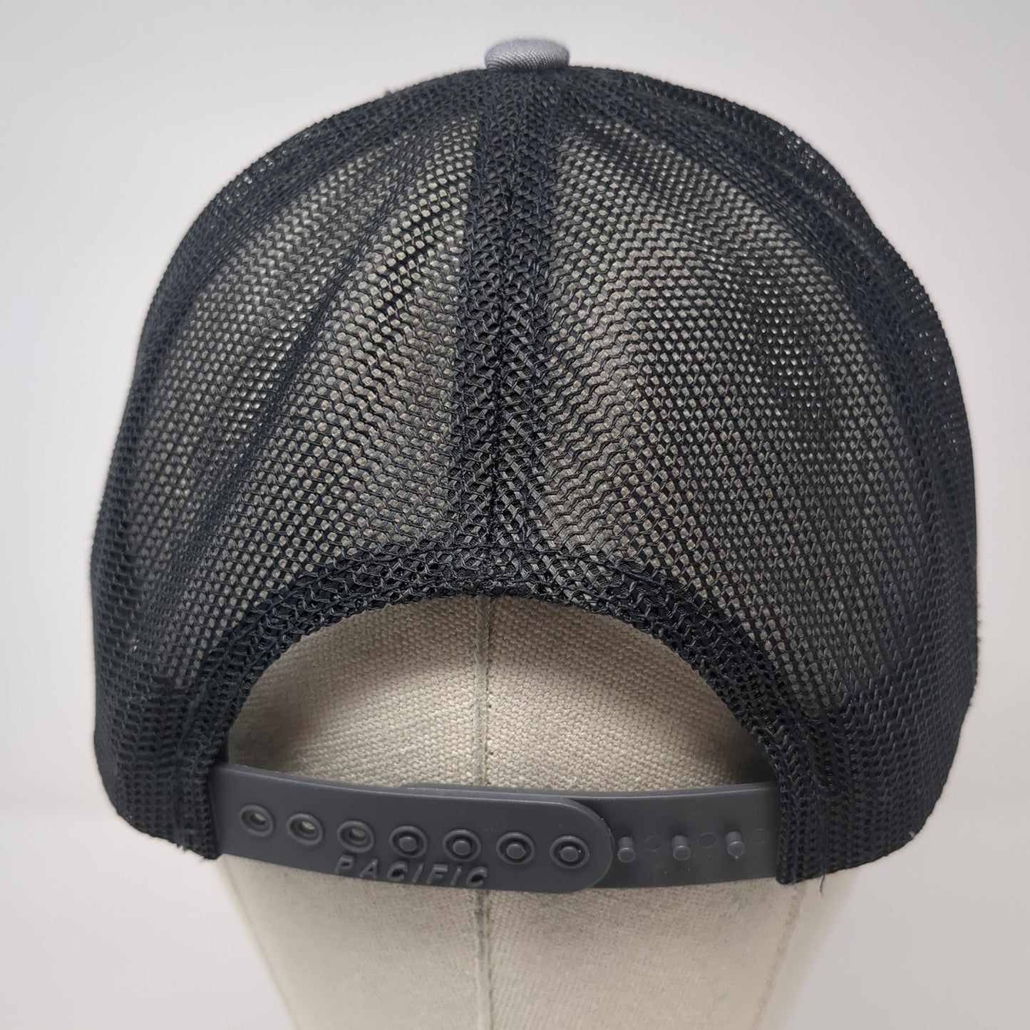 Merrick Snapback Trucker Hat Gray OS Adjustable Mesh Back Pacific Headwear