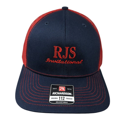 RJS Invitational Snapback Mesh Back Trucker Hat Multi One Size Adjustable