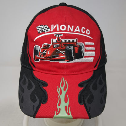 My Cap & Co Monaco Racing Baseball Cap Red Black White Grand Prix Slideback Hat