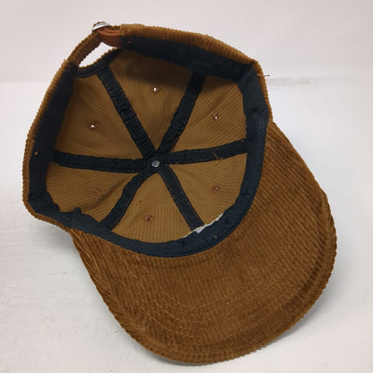 Catalina Crunch Baseball Cap Brown One Size Corduroy Slideback Sun Logo Hat