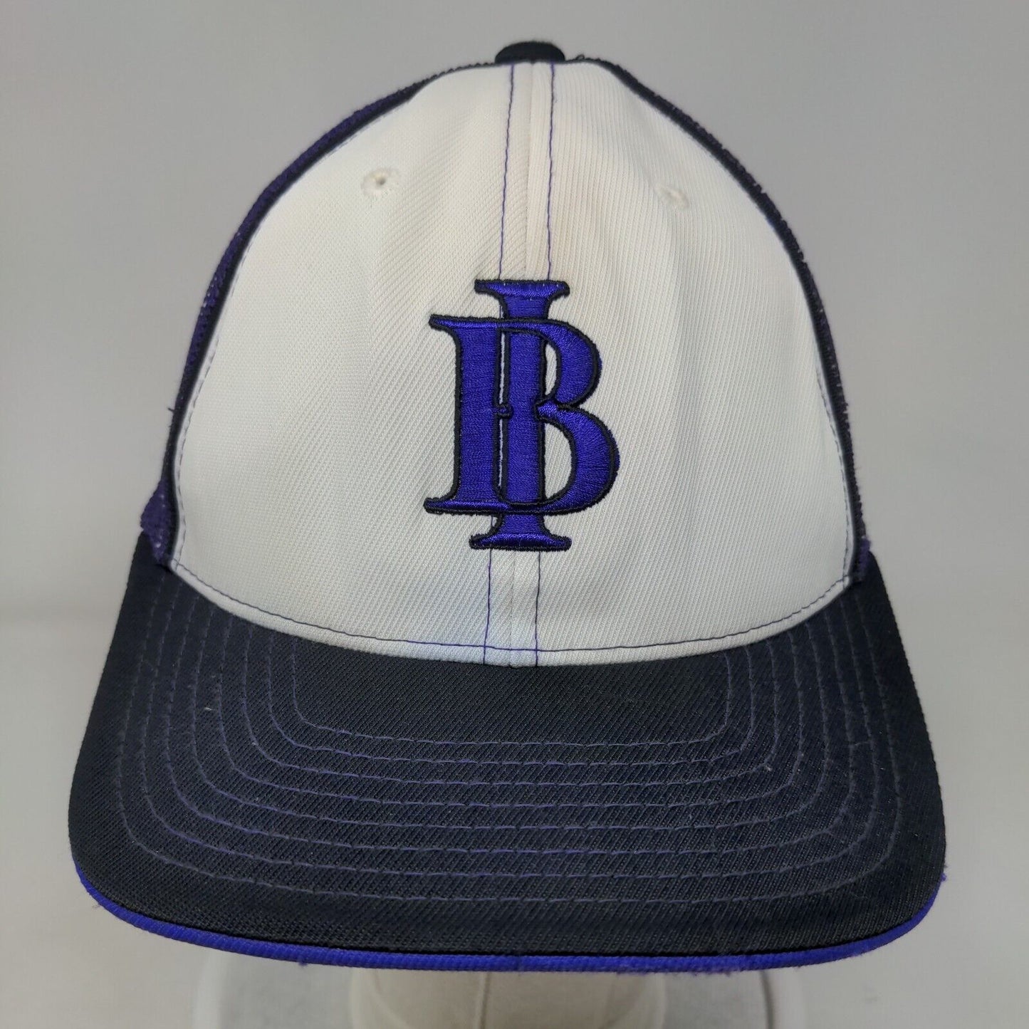 IB Fitted Mesh Back Trucker Hat Multi S/M Embroidered Pacific Headwear