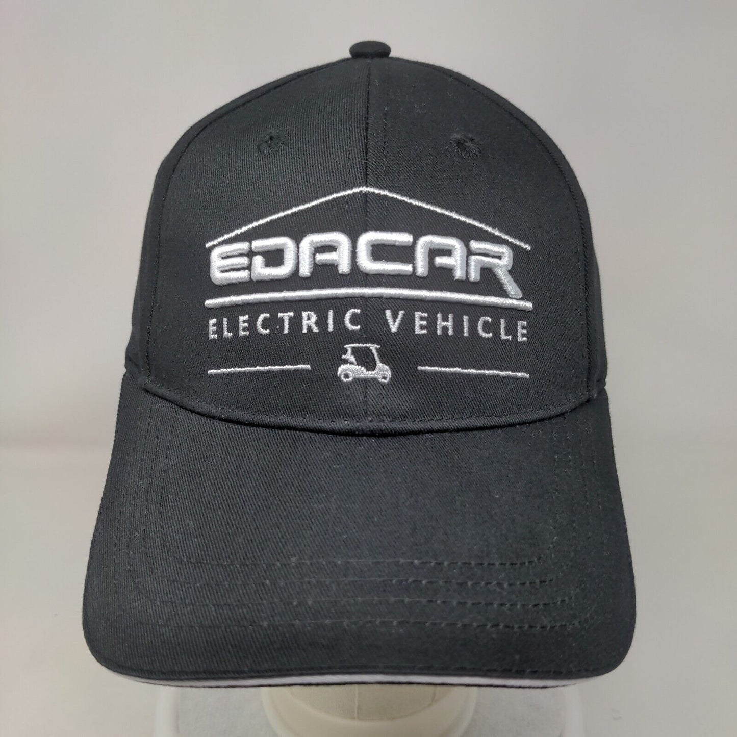 Edacar Electric Vehicle Slideback Hat Black One Size Embroidered 6 Panel