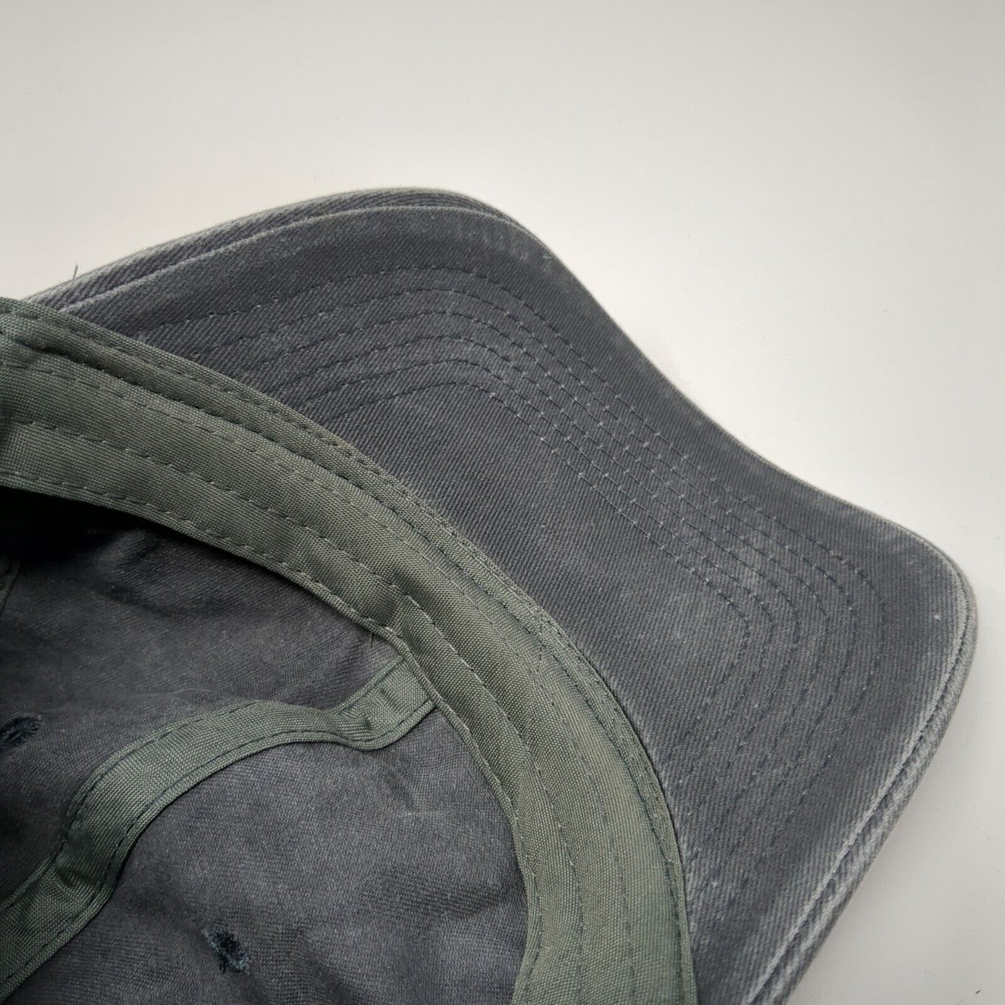 David And Young Slideback Hat Gray One Size Solid Blank Outdoor 6 Panel
