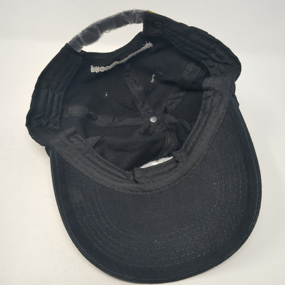 GQ Slideback Hat Black One Size Solid Leather Strap Proud Subscriber