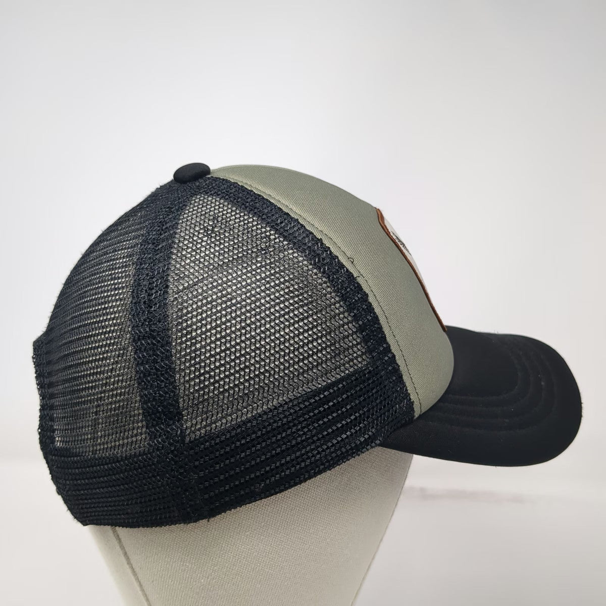 Dravus Trucker Hat Green Black One Size Parks & Rec Mallard Duck Graphic Patch