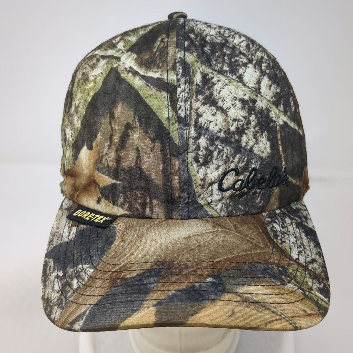 Cabela's Trapper Cap Brown M Gore-Tex Thinsulate Ear Flaps Camo Hat Vintage