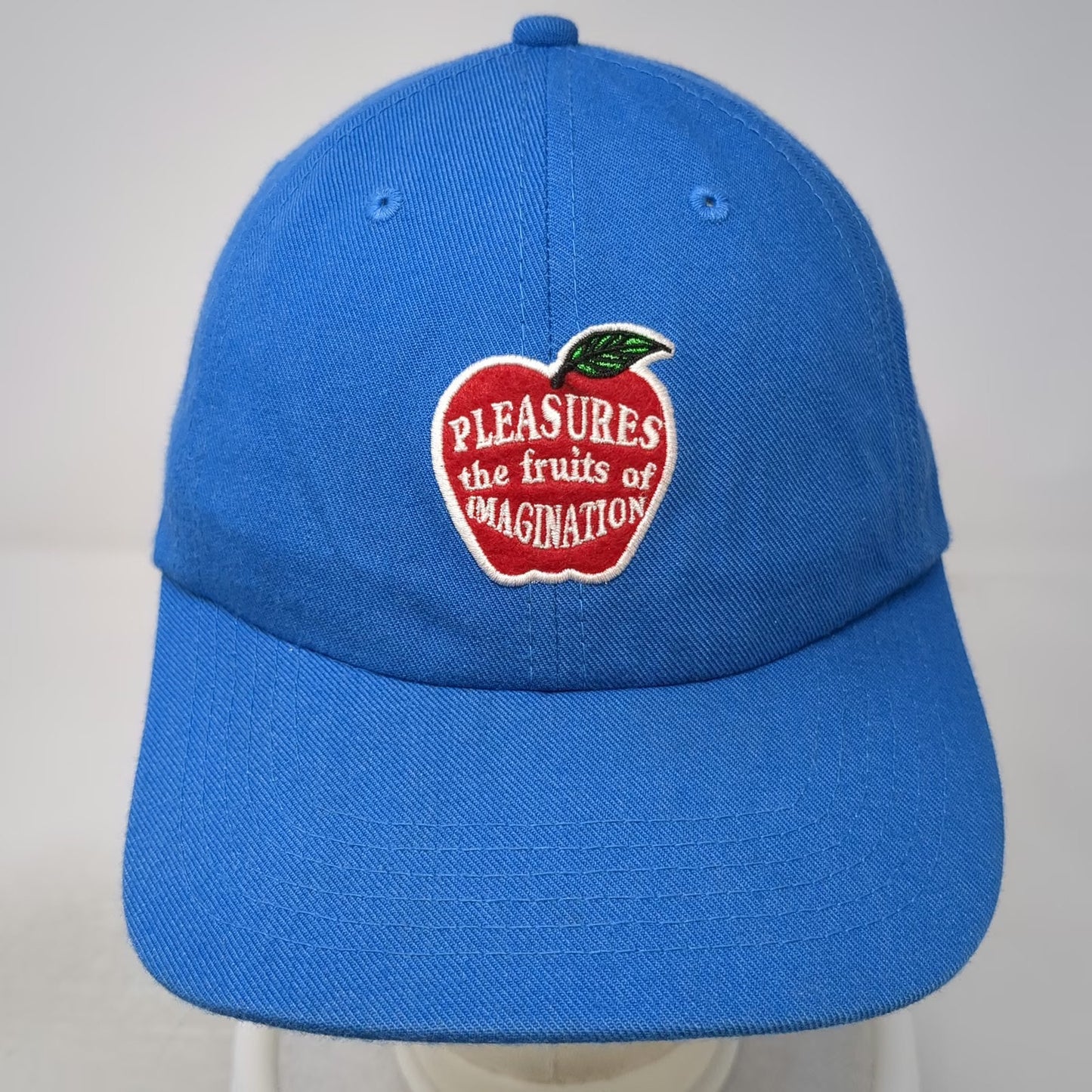 Pleasures Snapback Blue One Size Fruits of Imagination Apple Wool Blend Hat
