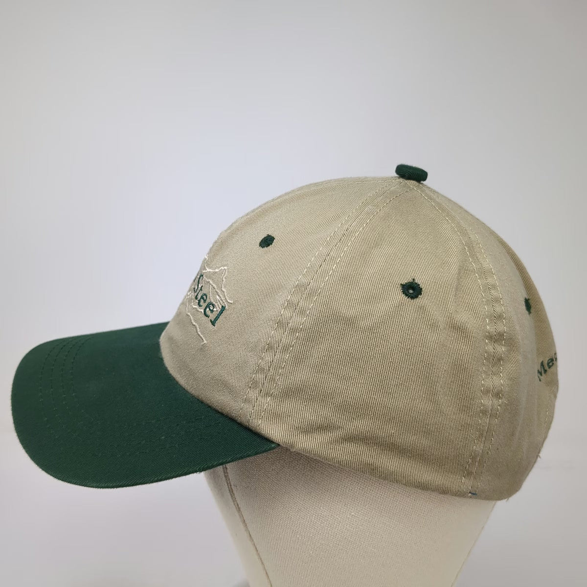 Headliner by Vernon Teton Steel Metal Roofs Baseball Cap Beige Green One Size