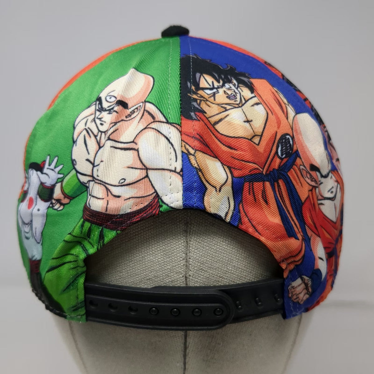 Dragon Ball Z 5 Panel Blue One Size Goku Vegeta Anime Graphic Snapback hat