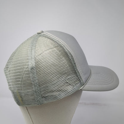 Nissin Gray Trucker Hat One Size Round River Conservation Studies Mesh Snapback