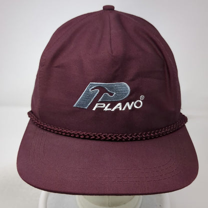 Lefty's Sports 5 Panel Red Hat One Size Snapback Braided Rope Plano Tool Logo