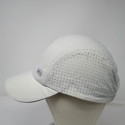 REI Baseball Cap Gray One Size Perforated Side Panels Lightweight Strapback Hat
