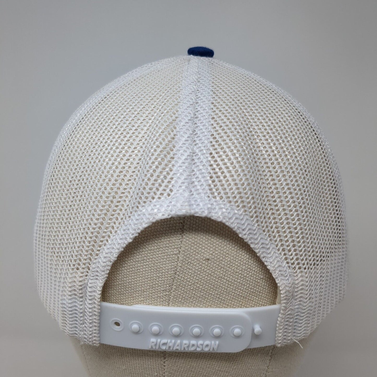 Pro Image Sports Snapback Trucker Hat Blue OS Adjustable Mesh Back Richardson