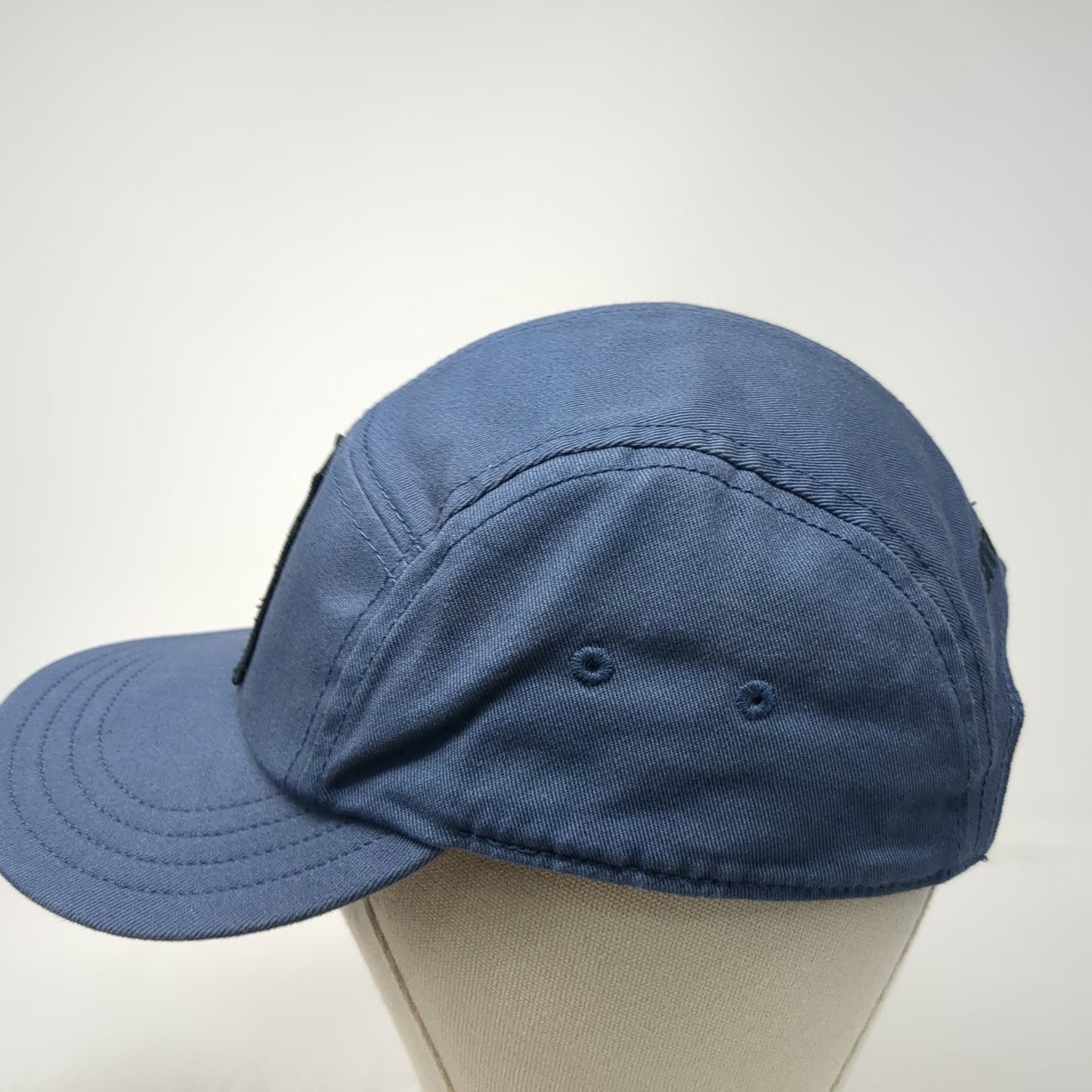 Smartwool 5 Panel Blue Hat One Size Adjustable Slideback Logo Pixel Art Patch