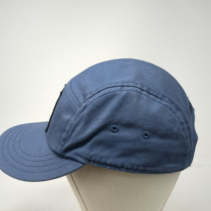 Smartwool 5 Panel Blue Hat One Size Adjustable Slideback Logo Pixel Art Patch