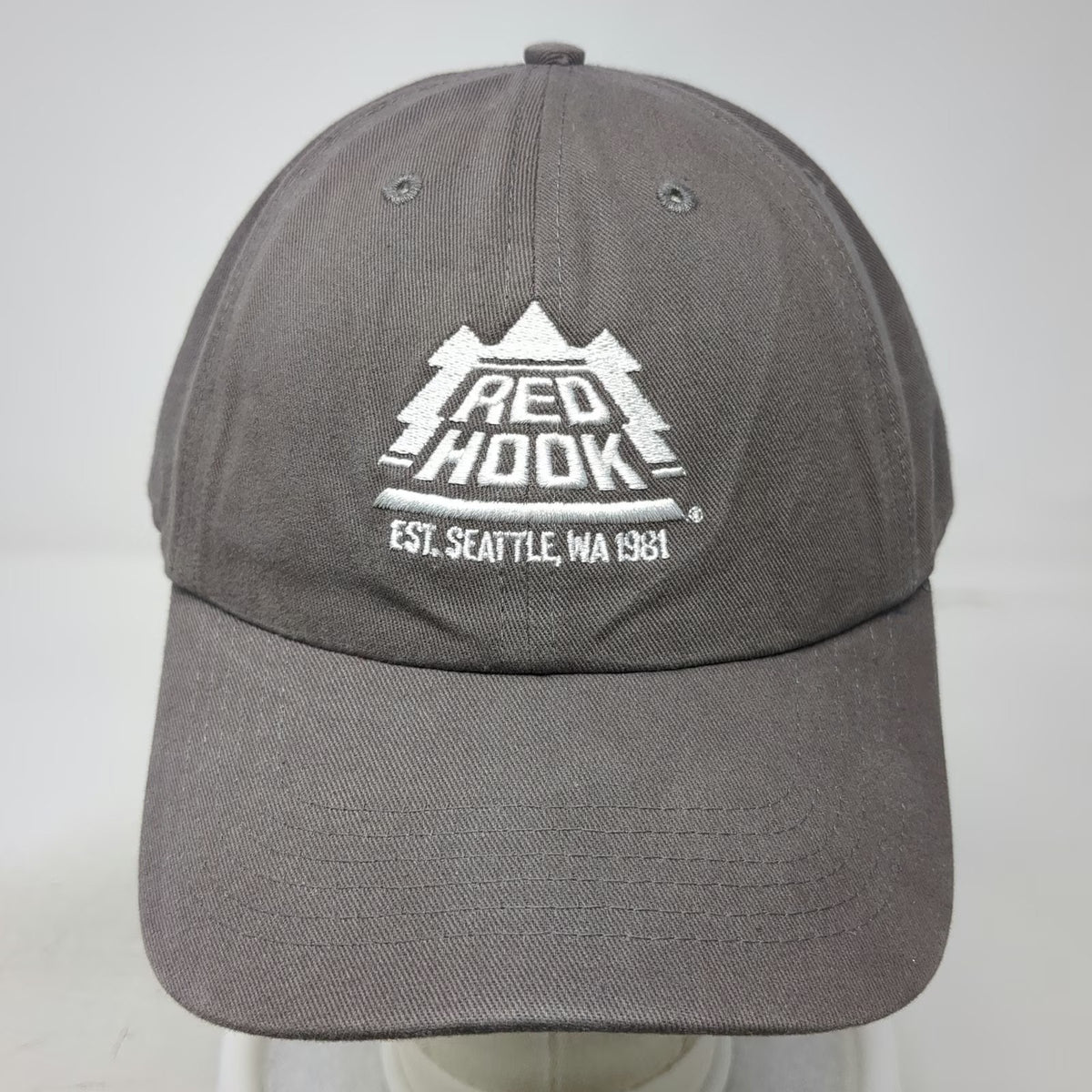 Quake City Caps Baseball Cap Gray One Size Hat Redhook Seattle WA 1981 Cotton