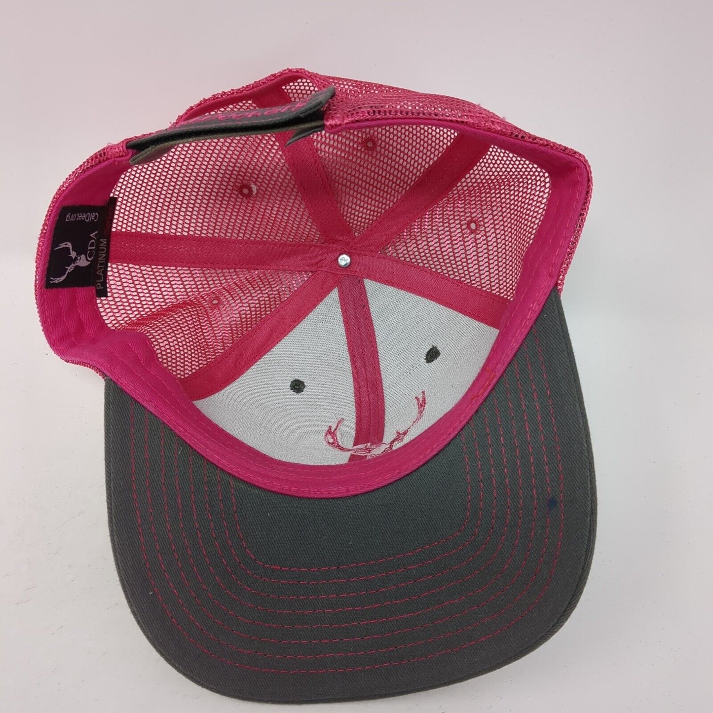 CDA Deer Strapback Mesh Back Trucker Hat Multi One Size Rhinestone