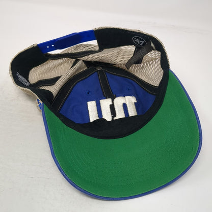 '47 New York Giants NFL Trucker Hat Blue Beige White Green OSFM Snapback Mesh