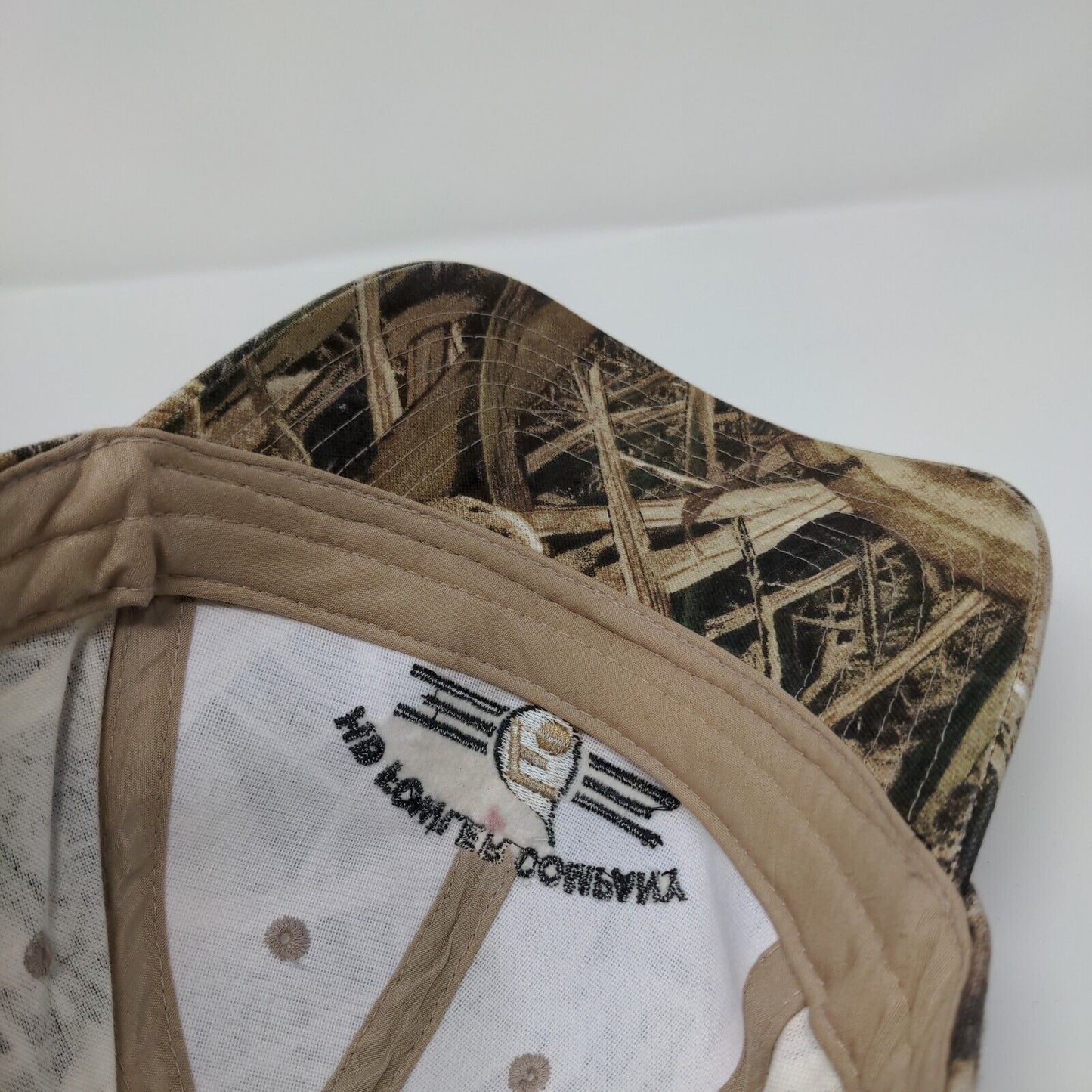 HD Fowler Company Slideback Hat Camo One Size Adjustable Embroidered