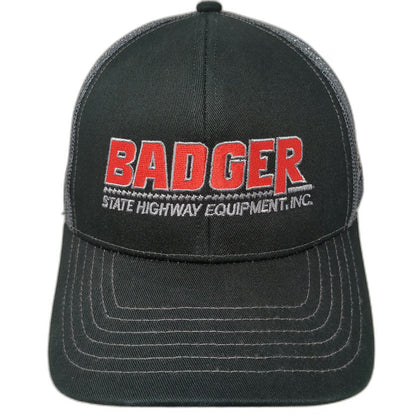 Outdoor Cap Trucker Hat Black One Size Badger State Highway Equipment Inc Mesh