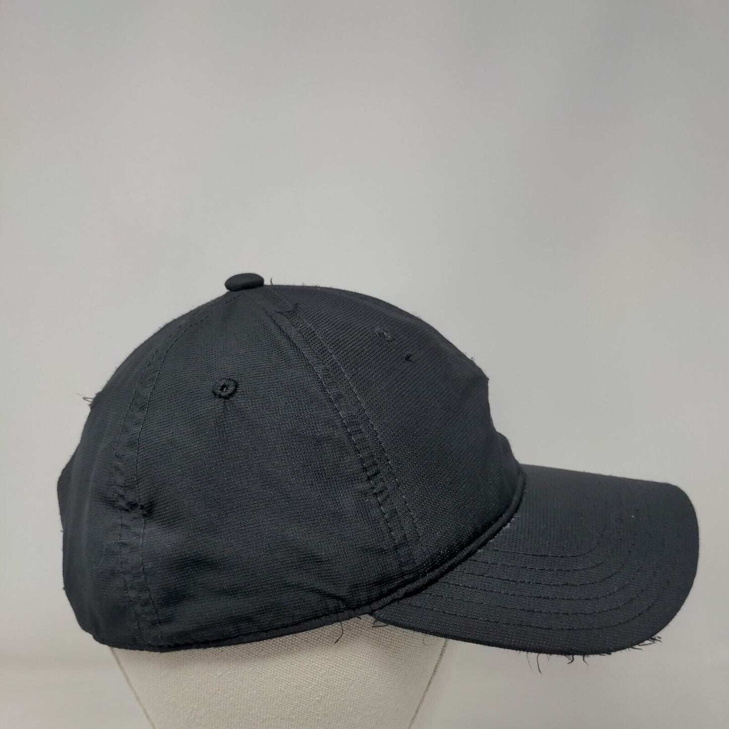 Adidas Trefoil Strapback Hat Black OSFM Embroidered Adjustable 6 Panel