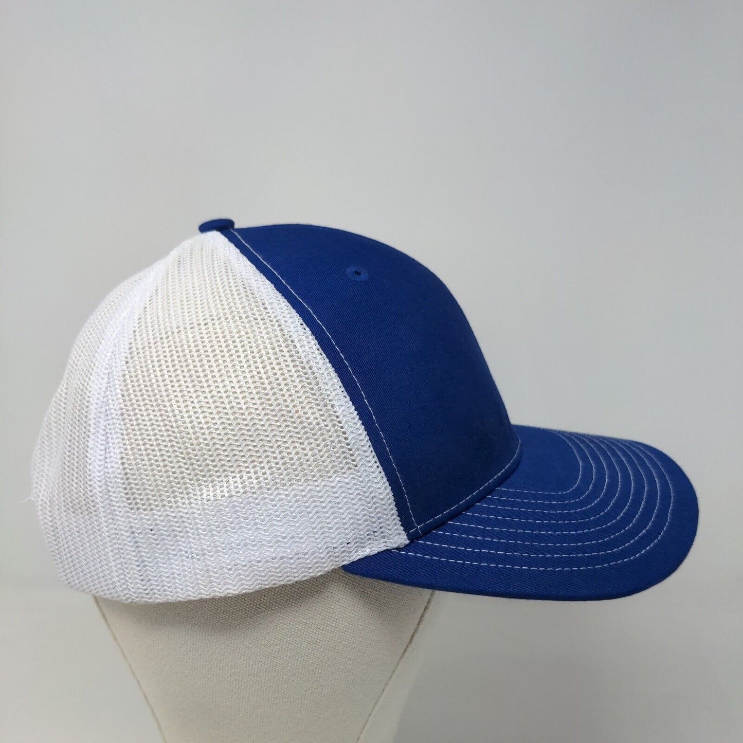 Richardson Men's Snapback Mesh Back Hat Blue White Blank Style 112