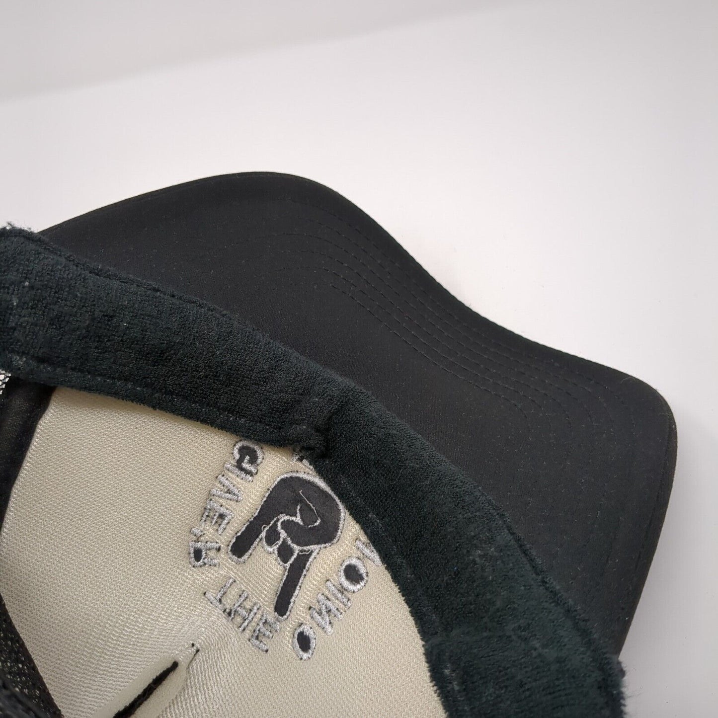 Give'r The Onion Boat Club Snapback Trucker Hat Black OS Adjustable Mesh Otto