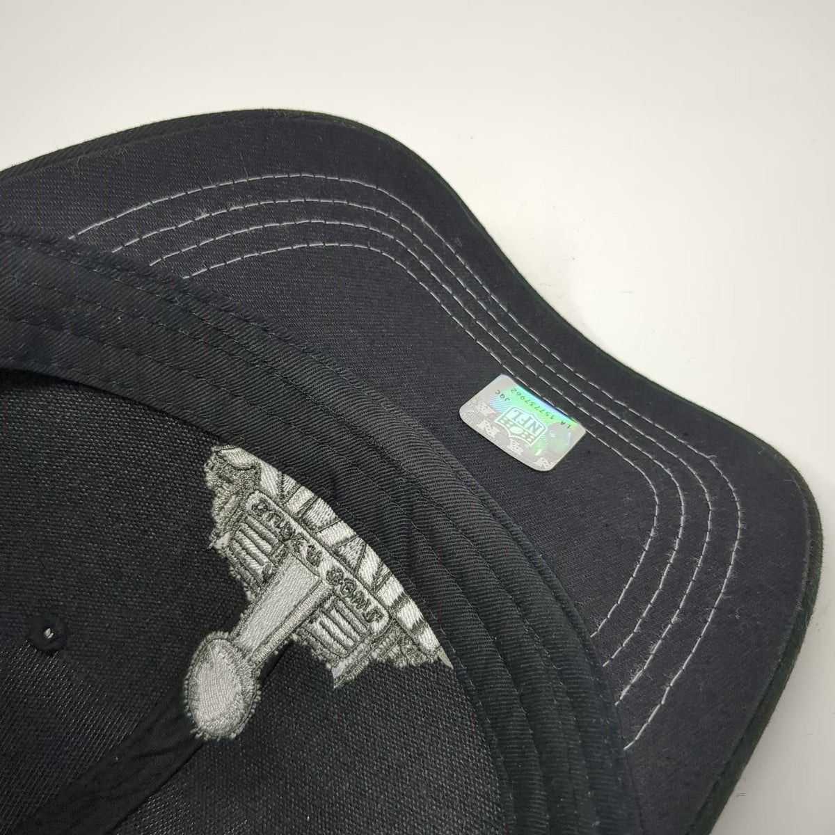 NFL Super Bowl XLVIII Black One Size Cap SAP Logo NY NJ Slideback Adjustable Hat
